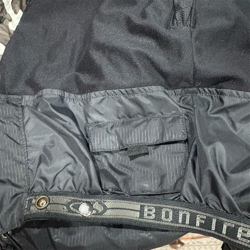 Bonfire Men's Ski Snowboard Jacket Size M Black Hooded Insulated Multi - Picture 10 of 12